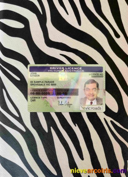 Australia Victoria state driving license photolook